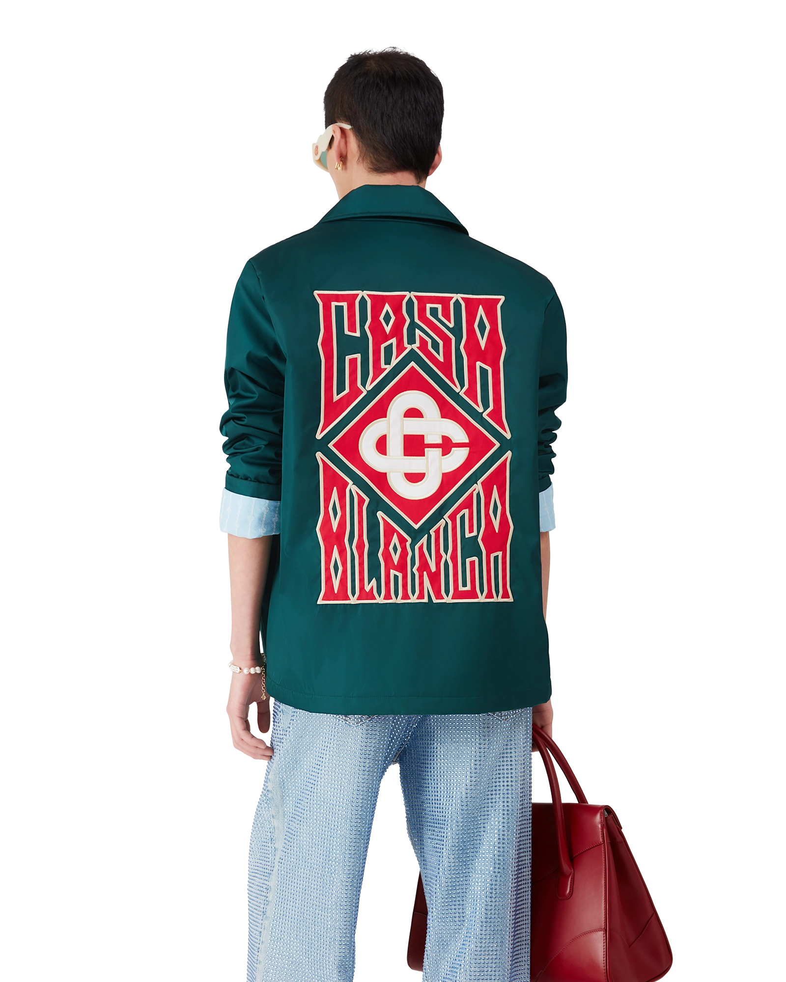 Gothic Logo Stadium Jacket - Image 3