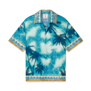 Poolside Emblem Short Sleeve Silk Shirt