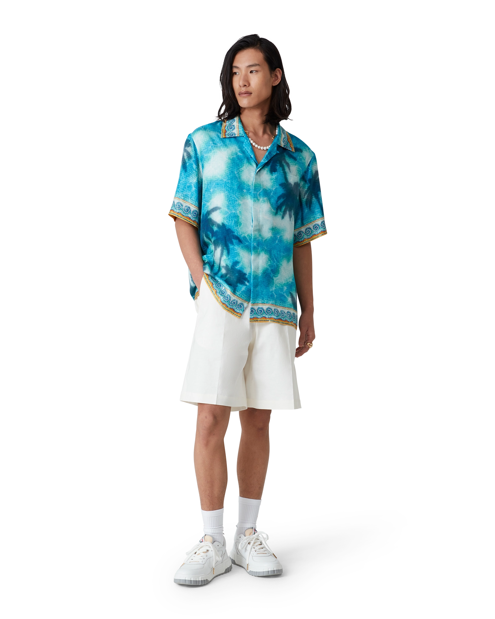 Linen Pleated Shorts - Image 2