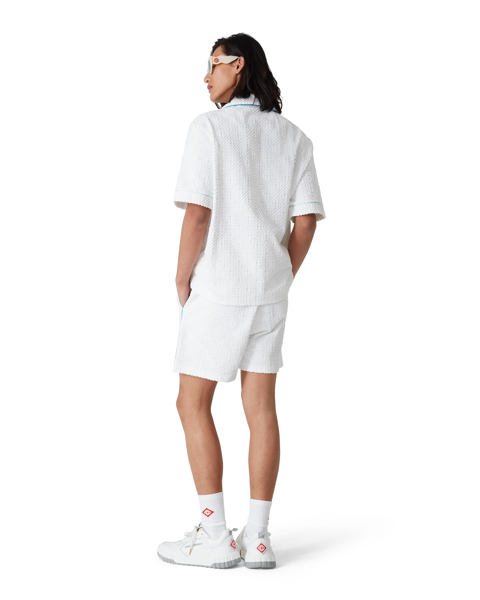 Tennis Stripe Short Sleeve Towelling Shirt - Image 3