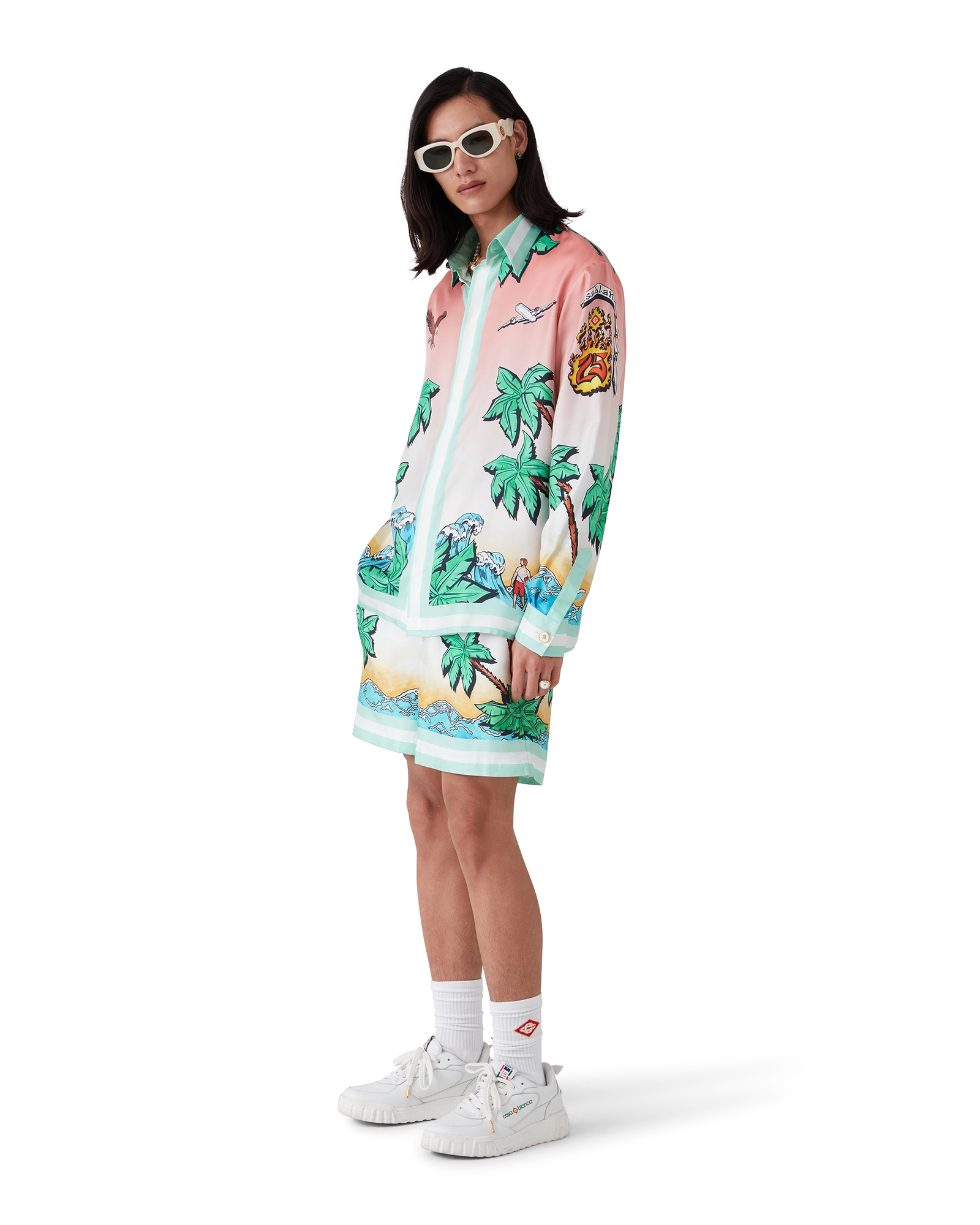 Tennis Club Silk Shorts - Image 2