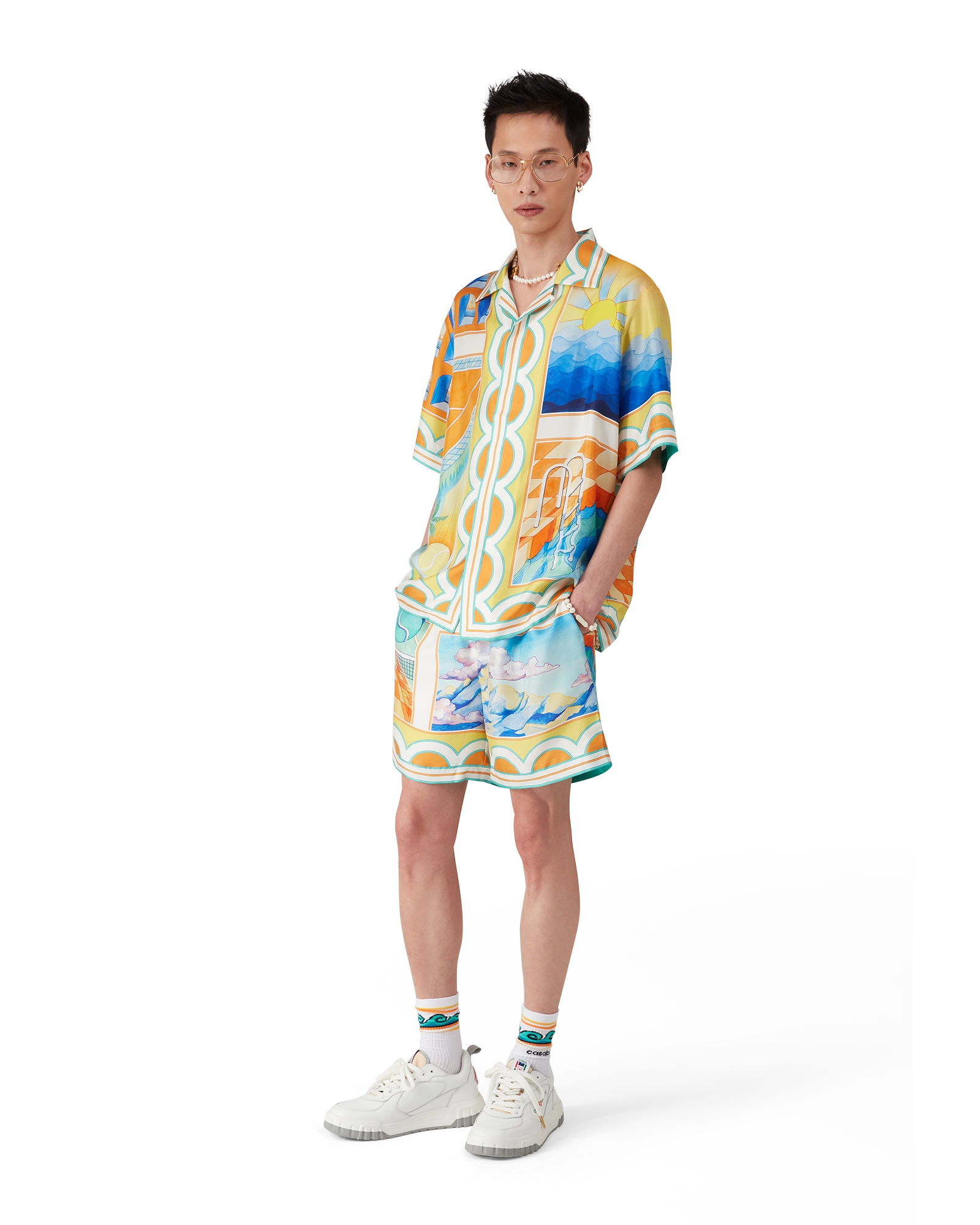Surreal Pool Silk Shorts - Image 2