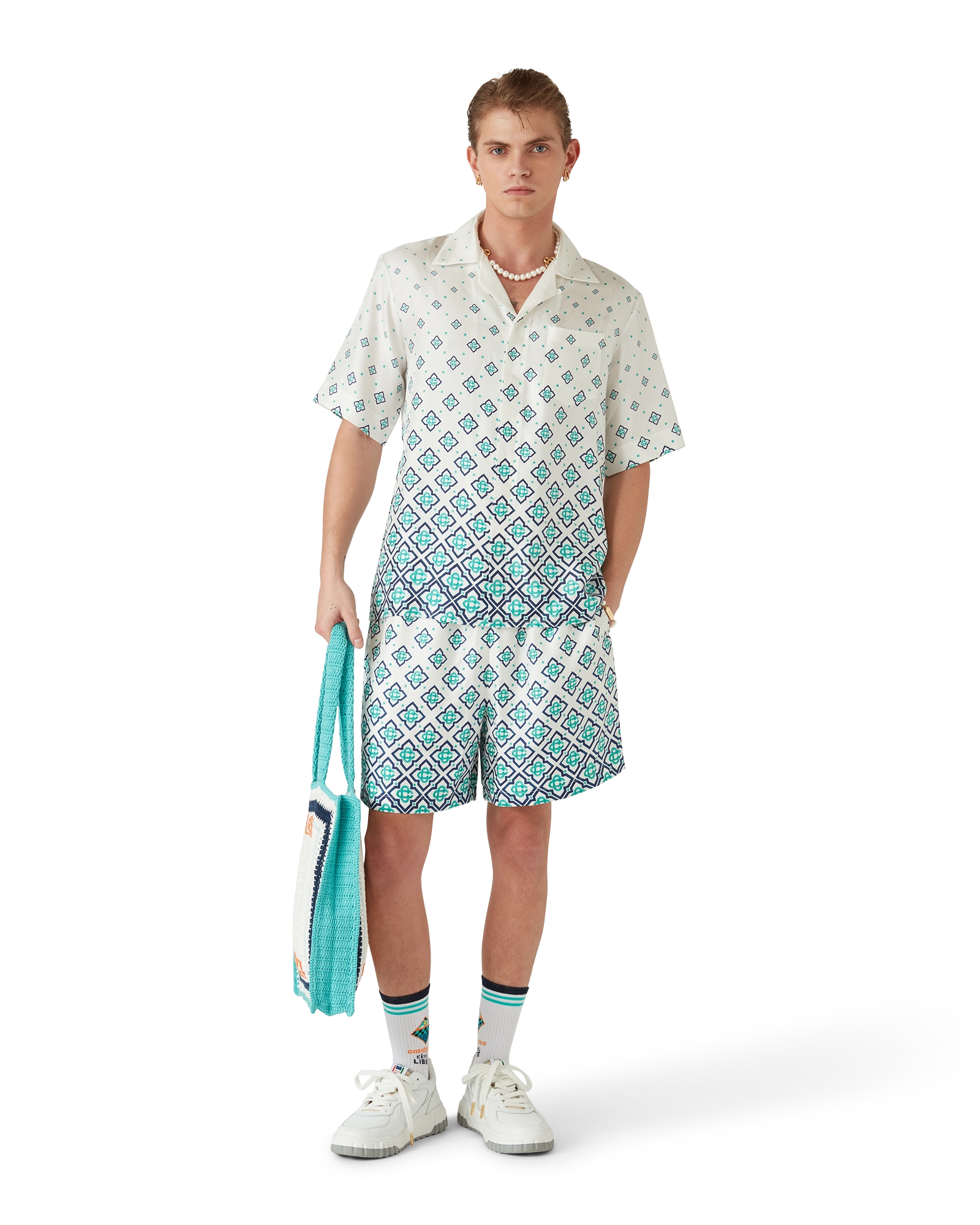 Gradient Monogram Silk Shorts - Image 2