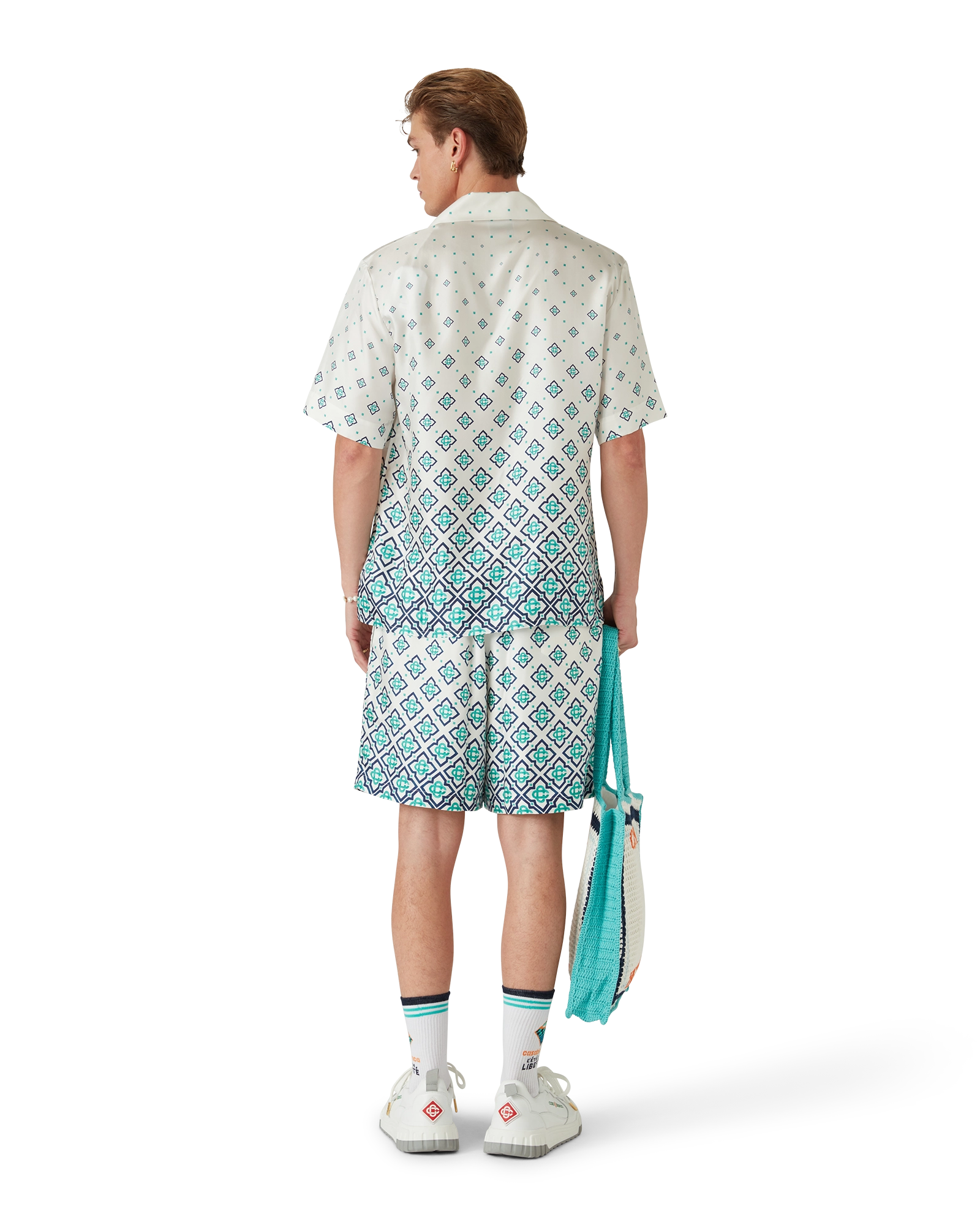 Gradient Monogram Silk Shorts - Image 3