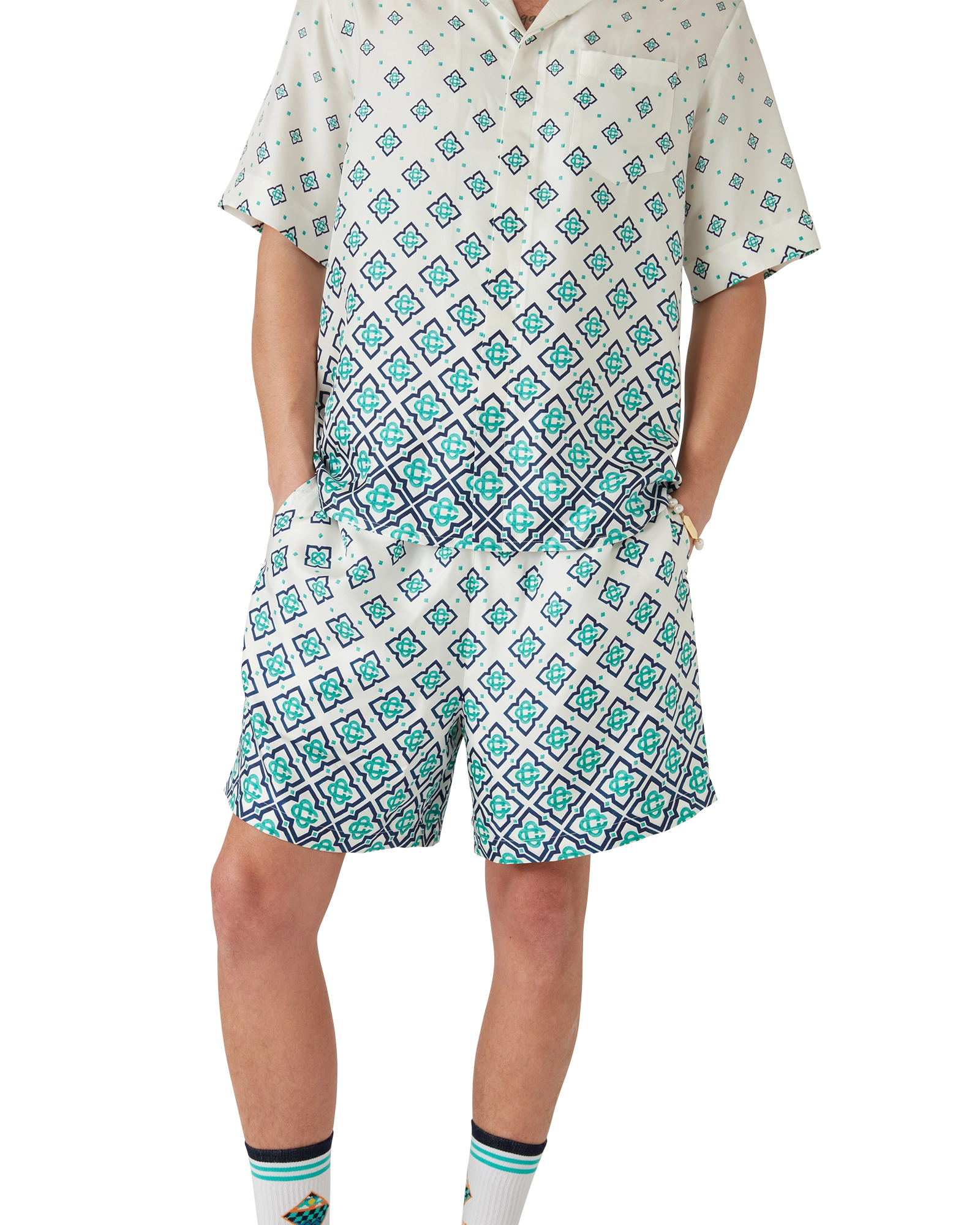 Gradient Monogram Silk Shorts - Image 4
