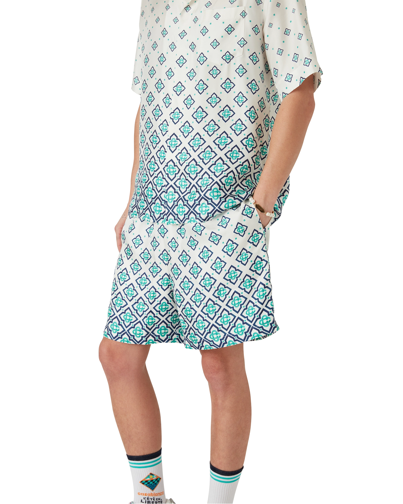 Gradient Monogram Silk Shorts - Image 5