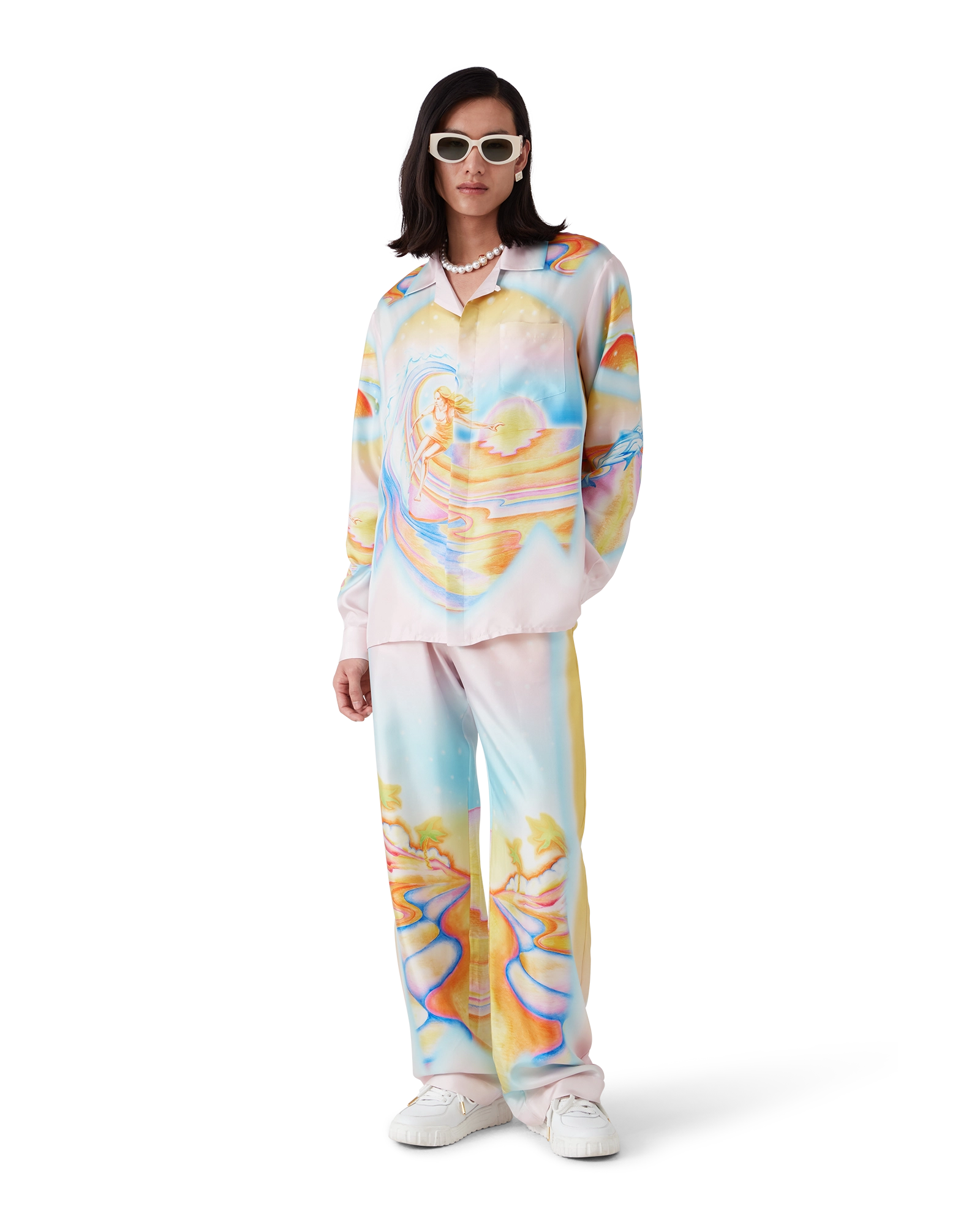 Psychedelic Nirvana Silk Trousers - Image 2