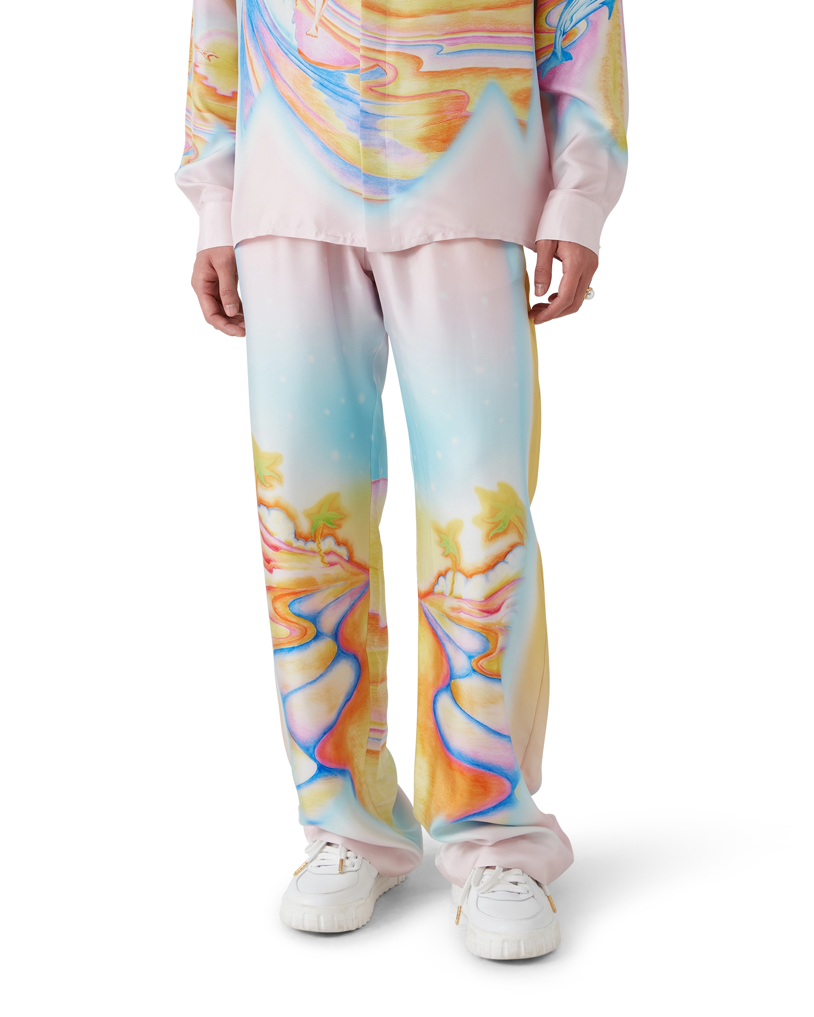 Psychedelic Nirvana Silk Trousers - Image 4