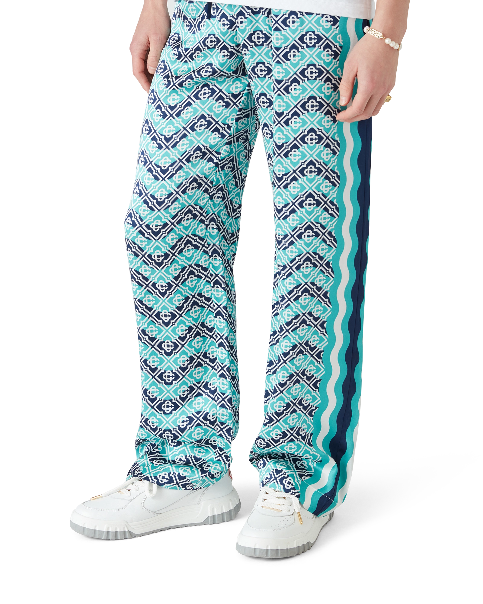 Monogram Wave Silk Trousers - Image 4