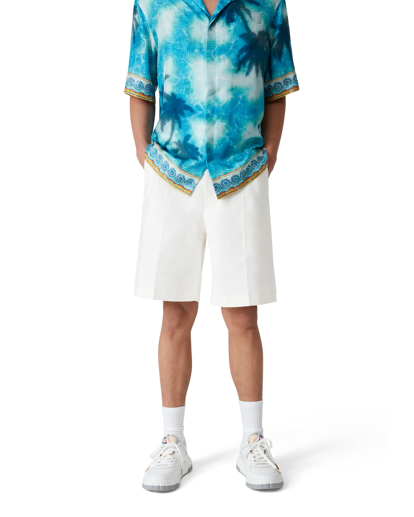 Linen Pleated Shorts - Image 4