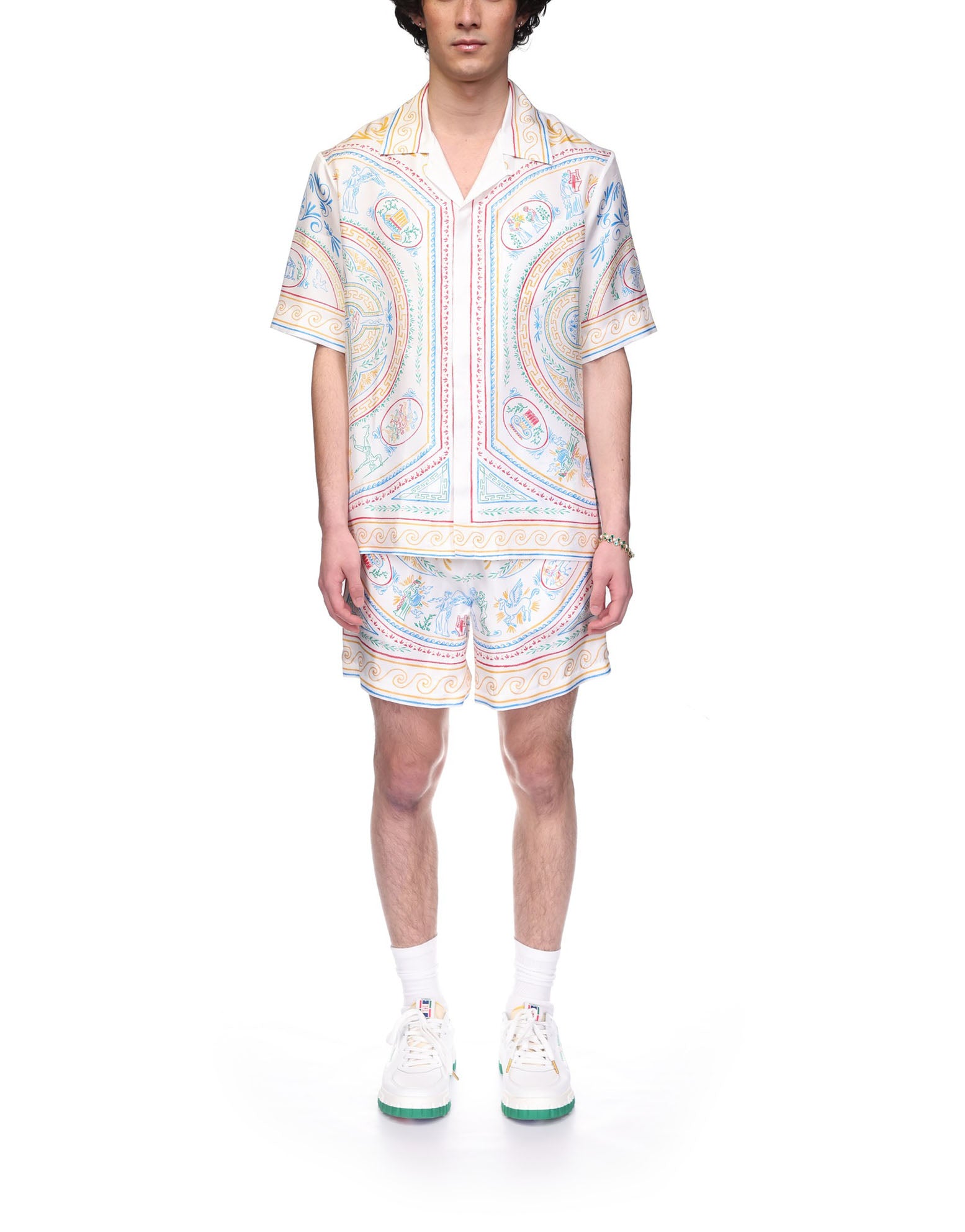 Crayon Vase Short Sleeve Silk Shirt - Image 4