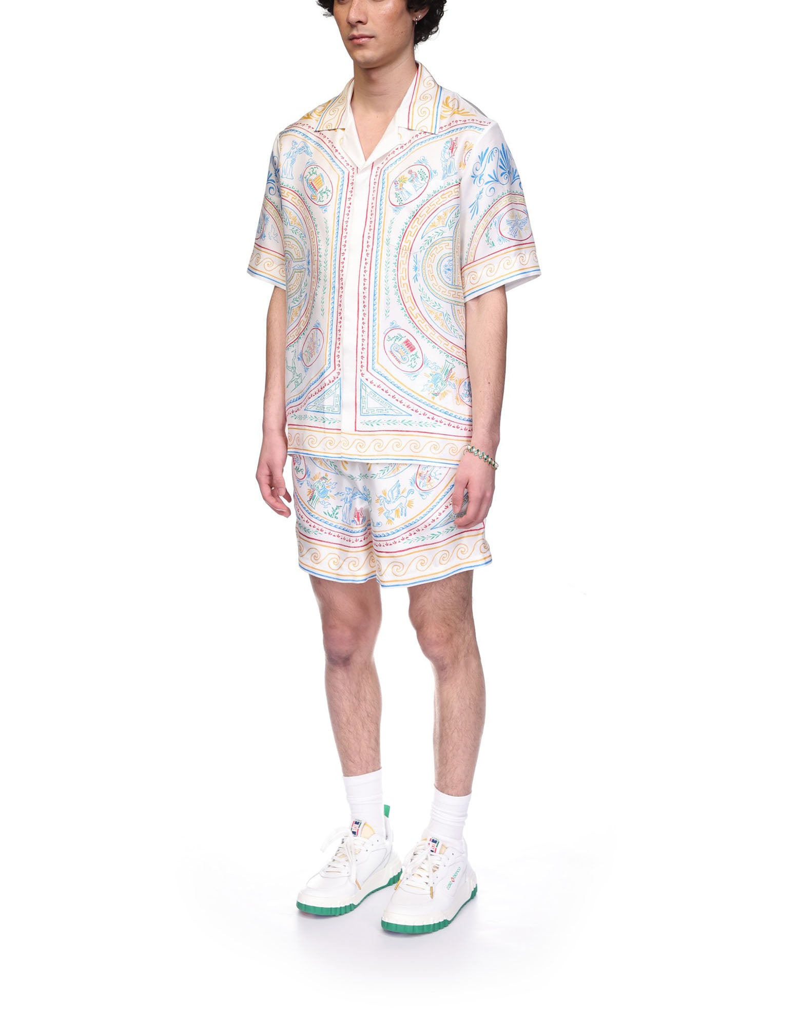 Crayon Vase Short Sleeve Silk Shirt - Image 3