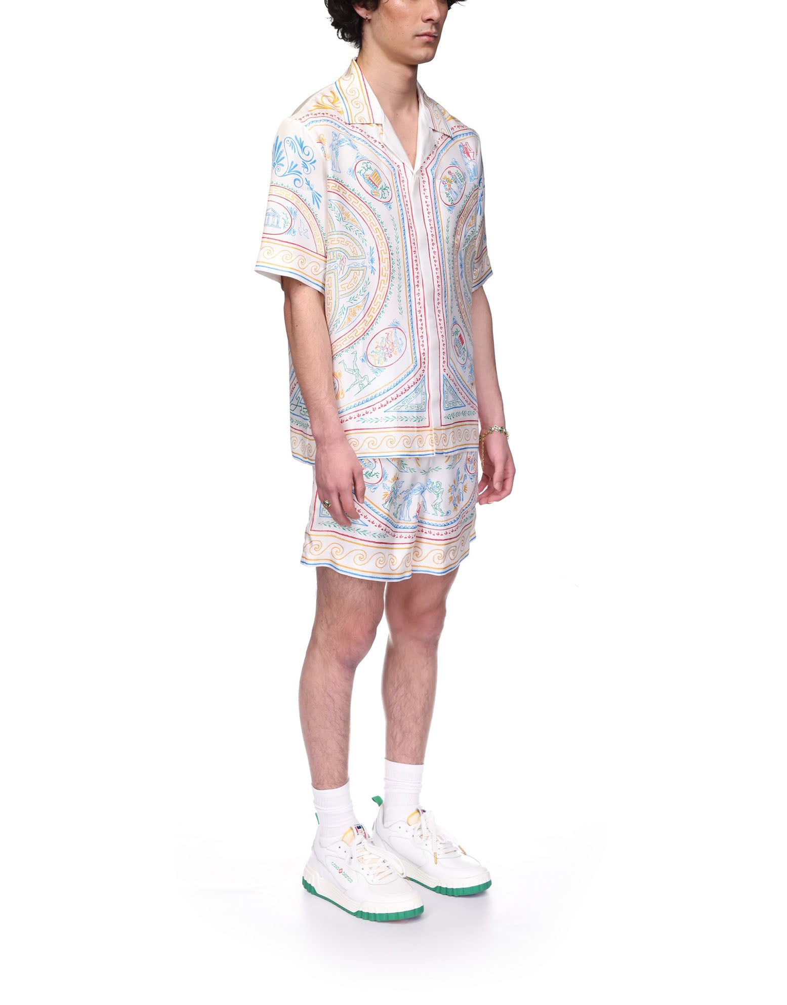 Crayon Vase Short Sleeve Silk Shirt - Image 5