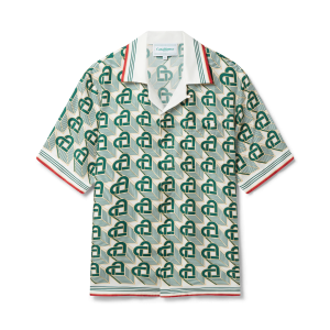 Heart Monogram Silk Shirt