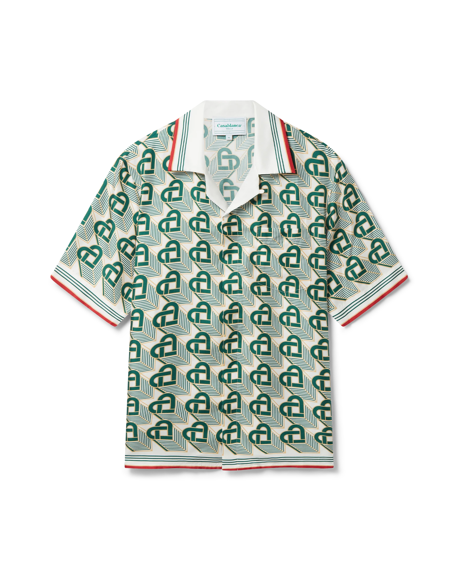 Heart Monogram Silk Shirt