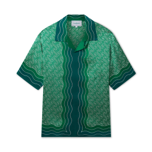 Column Monogram Silk Shirt
