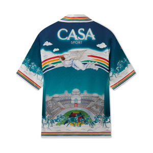 La D??esse Du Stade Short Sleeve Silk Shirt