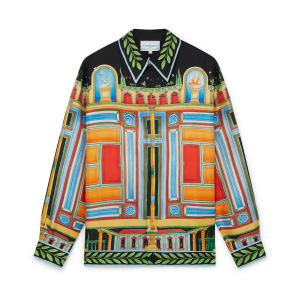 Le Palais En Fleur Long Sleeve Silk Shirt