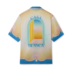 L'Arc Color?? Short Sleeve Silk Shirt
