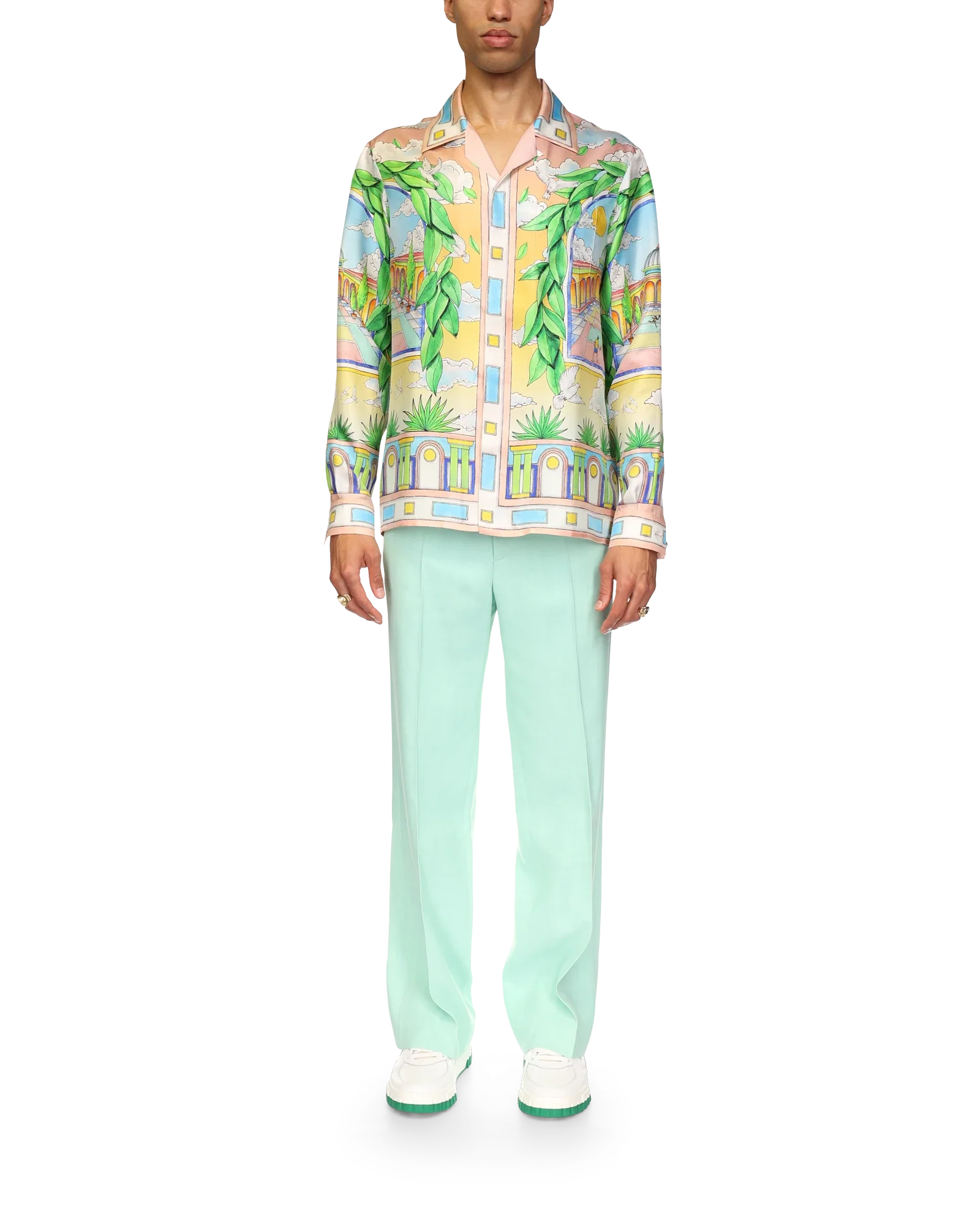 Paysage Ideal Short Sleeve Silk Shirt - Image 2