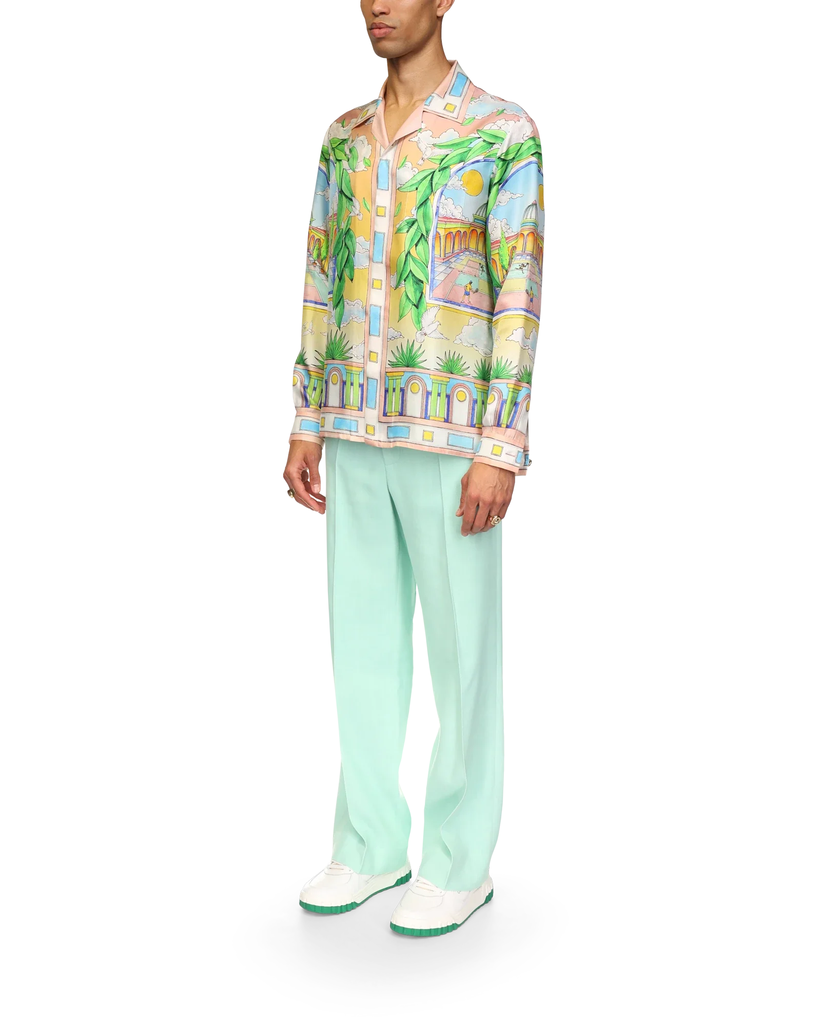 Paysage Ideal Short Sleeve Silk Shirt - Image 3