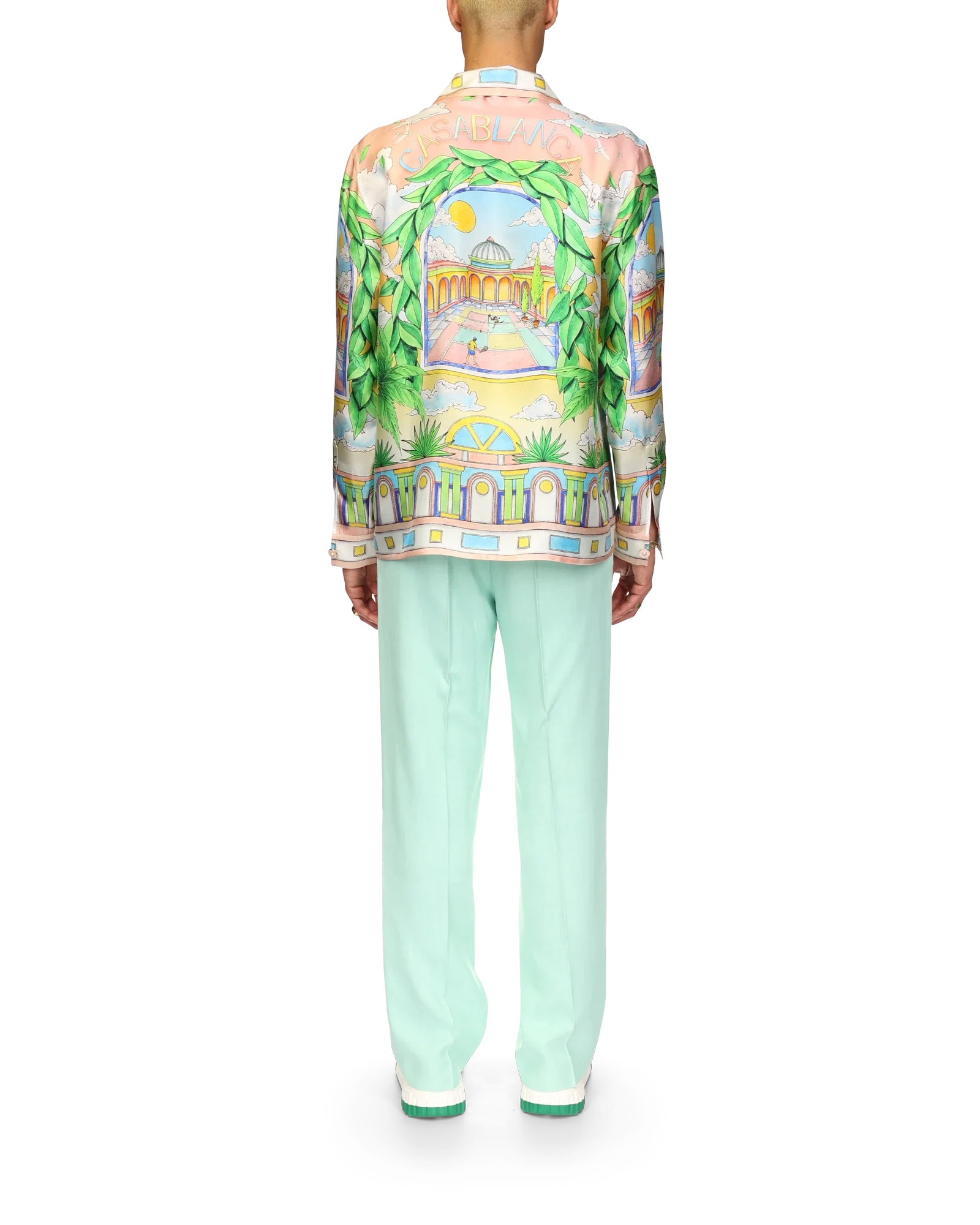 Paysage Ideal Short Sleeve Silk Shirt - Image 4