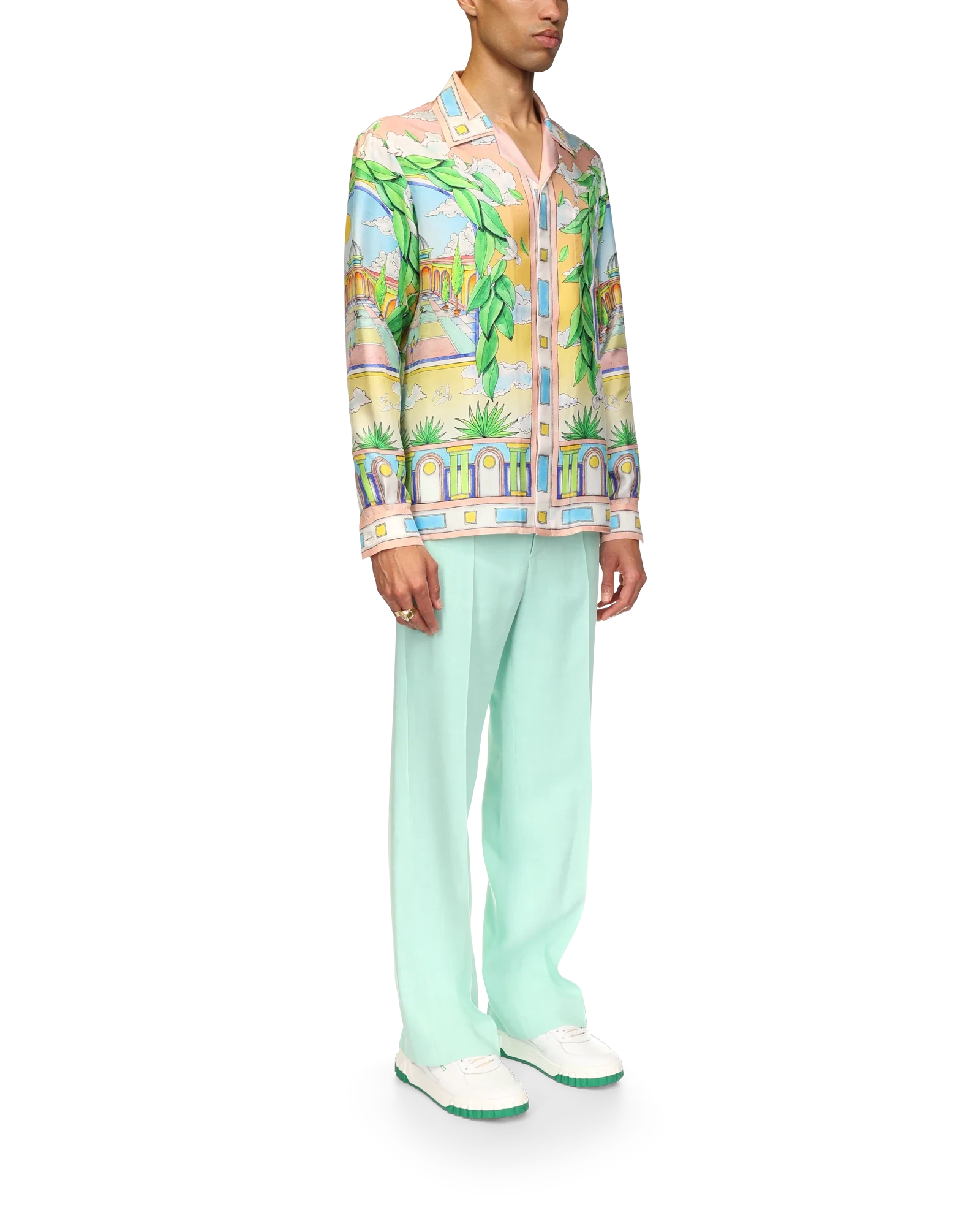 Paysage Ideal Short Sleeve Silk Shirt - Image 5