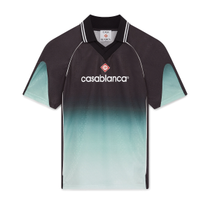 Gradient Monogram Jacquard Short Sleeve Football Shirt