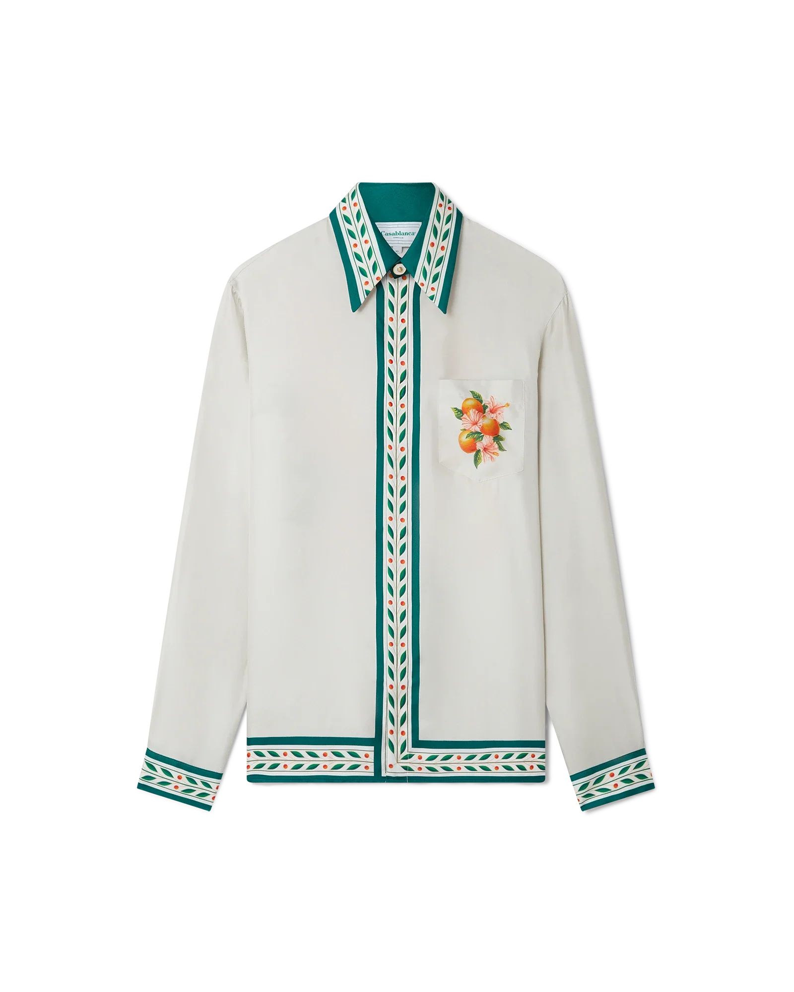 Oranges En Fleur Silk Shirt - Image 2