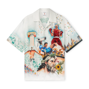Celebration Du Sport Short Sleeve Silk Shirt