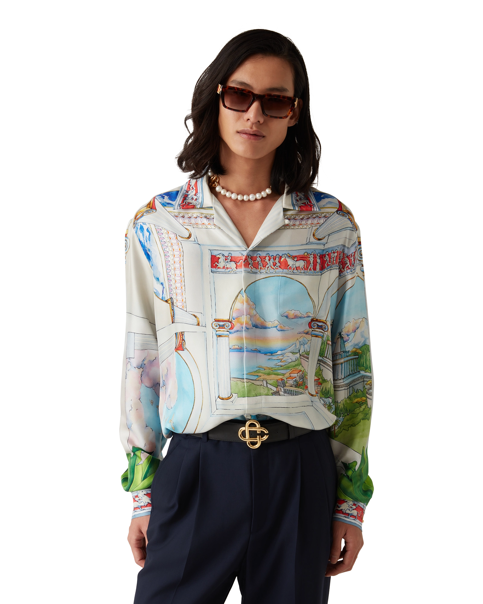 Le Passage Long Sleeve Silk Shirt - Image 4