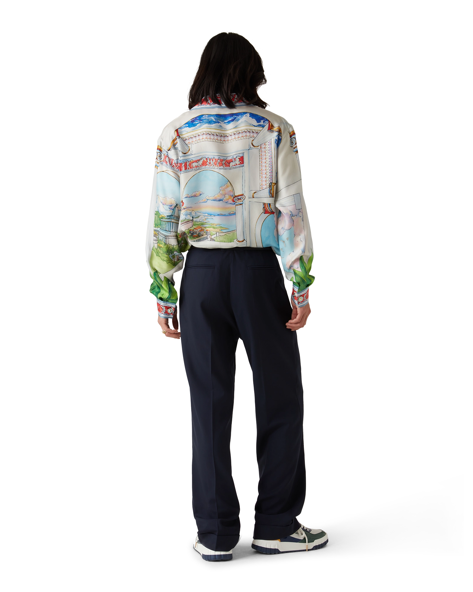 Le Passage Long Sleeve Silk Shirt - Image 3
