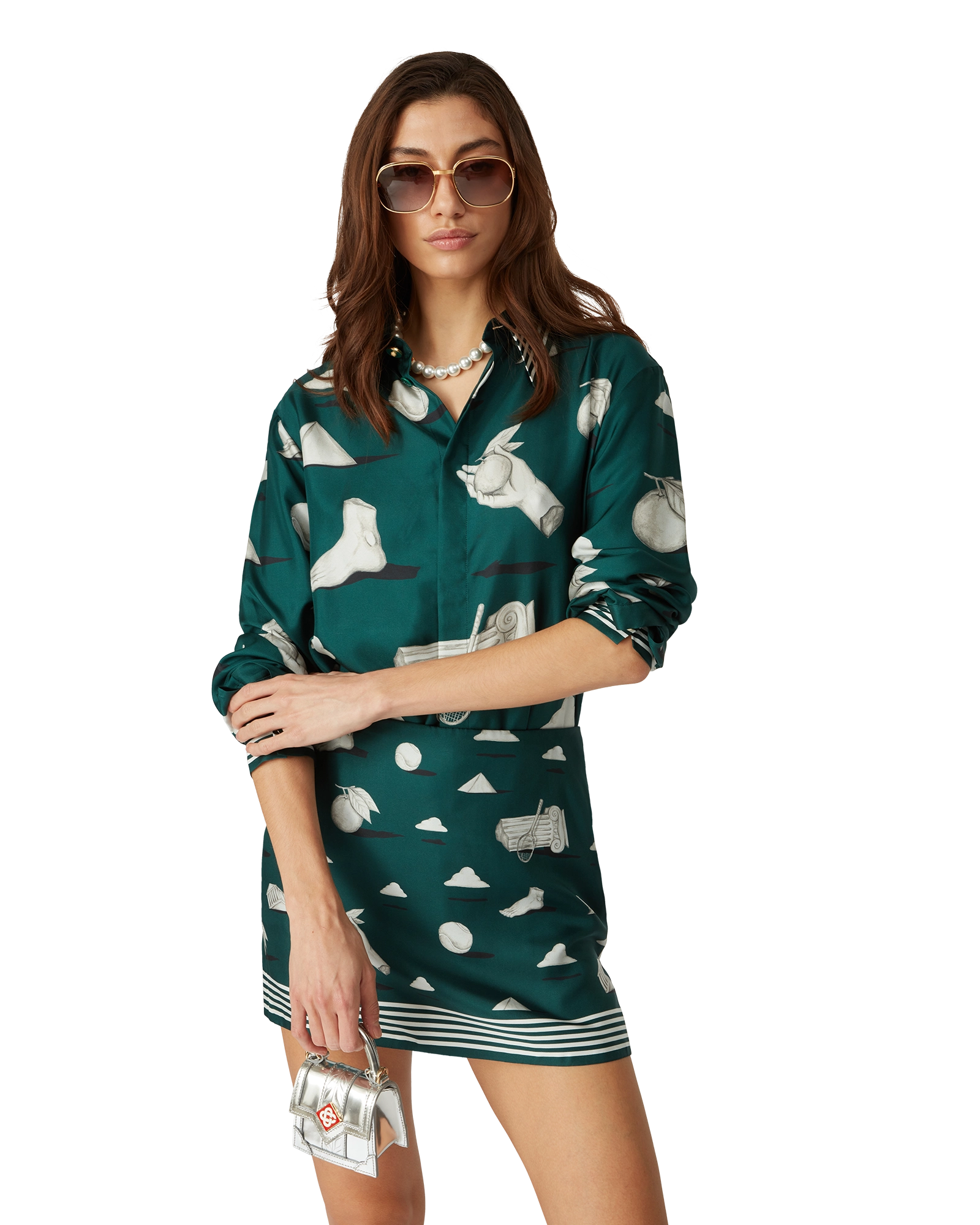 Metaphysical Long Sleeve Silk Shirt - Image 8