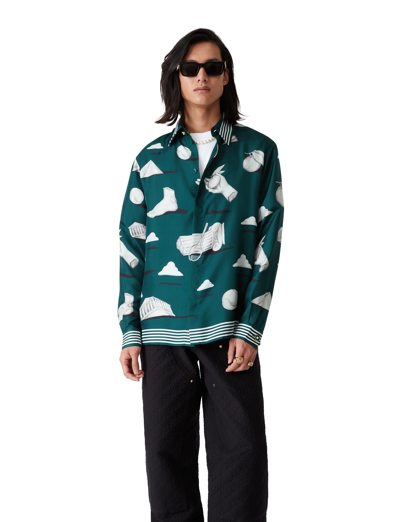 Metaphysical Long Sleeve Silk Shirt - Image 4