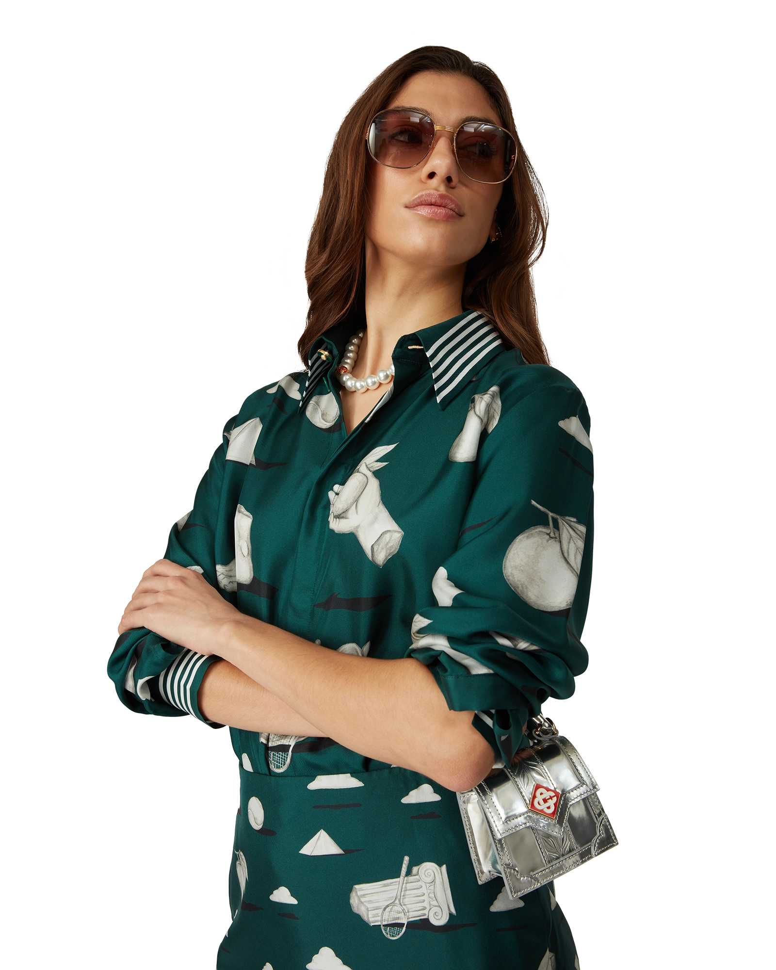Metaphysical Long Sleeve Silk Shirt - Image 9