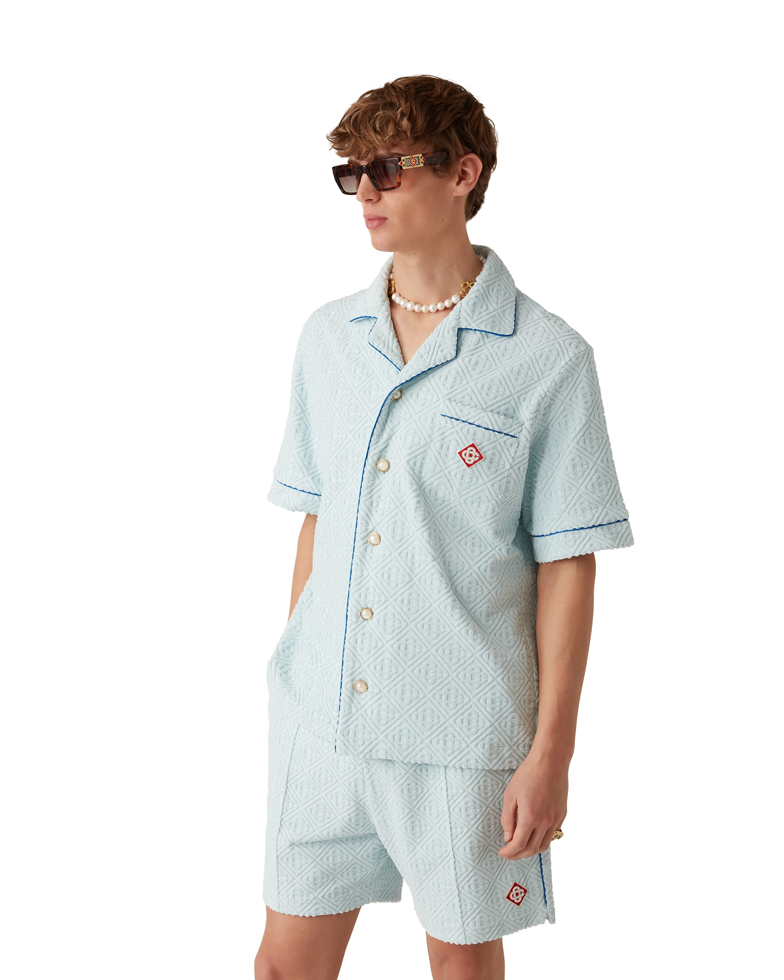 Monogram Towelling Short Sleeve Shirt - Image 4