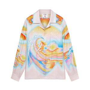Psychedelic Nirvana Long Sleeve Silk Shirt