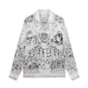 Tattoo Long Sleeve Silk Shirt