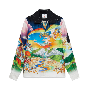La Musique Long Sleeve Silk Shirt
