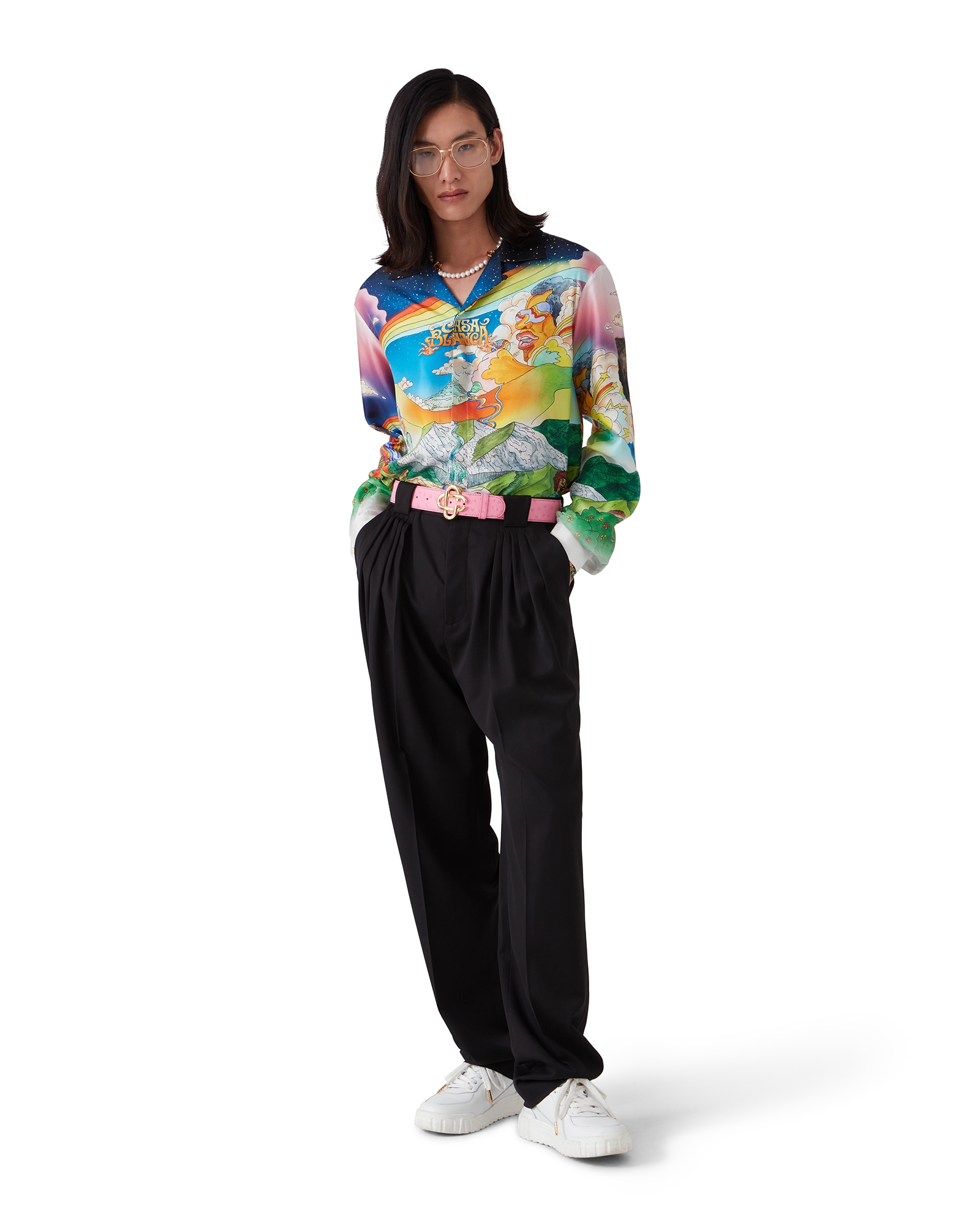 La Musique Long Sleeve Silk Shirt - Image 6