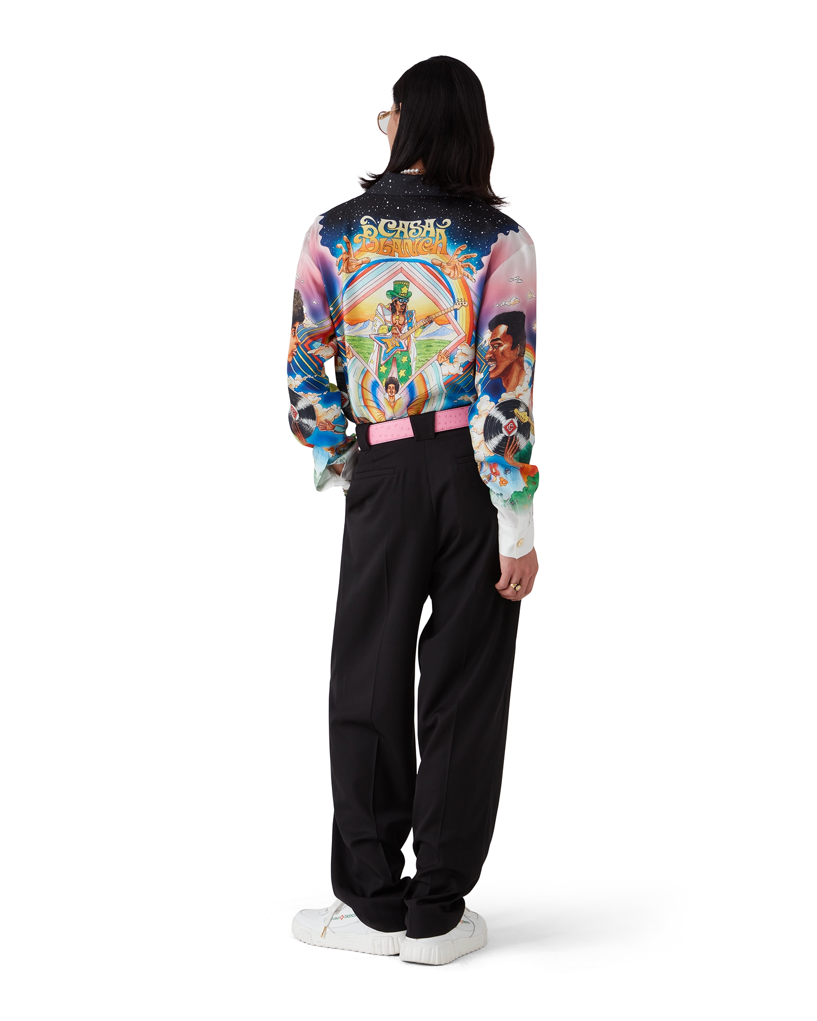 La Musique Long Sleeve Silk Shirt - Image 7
