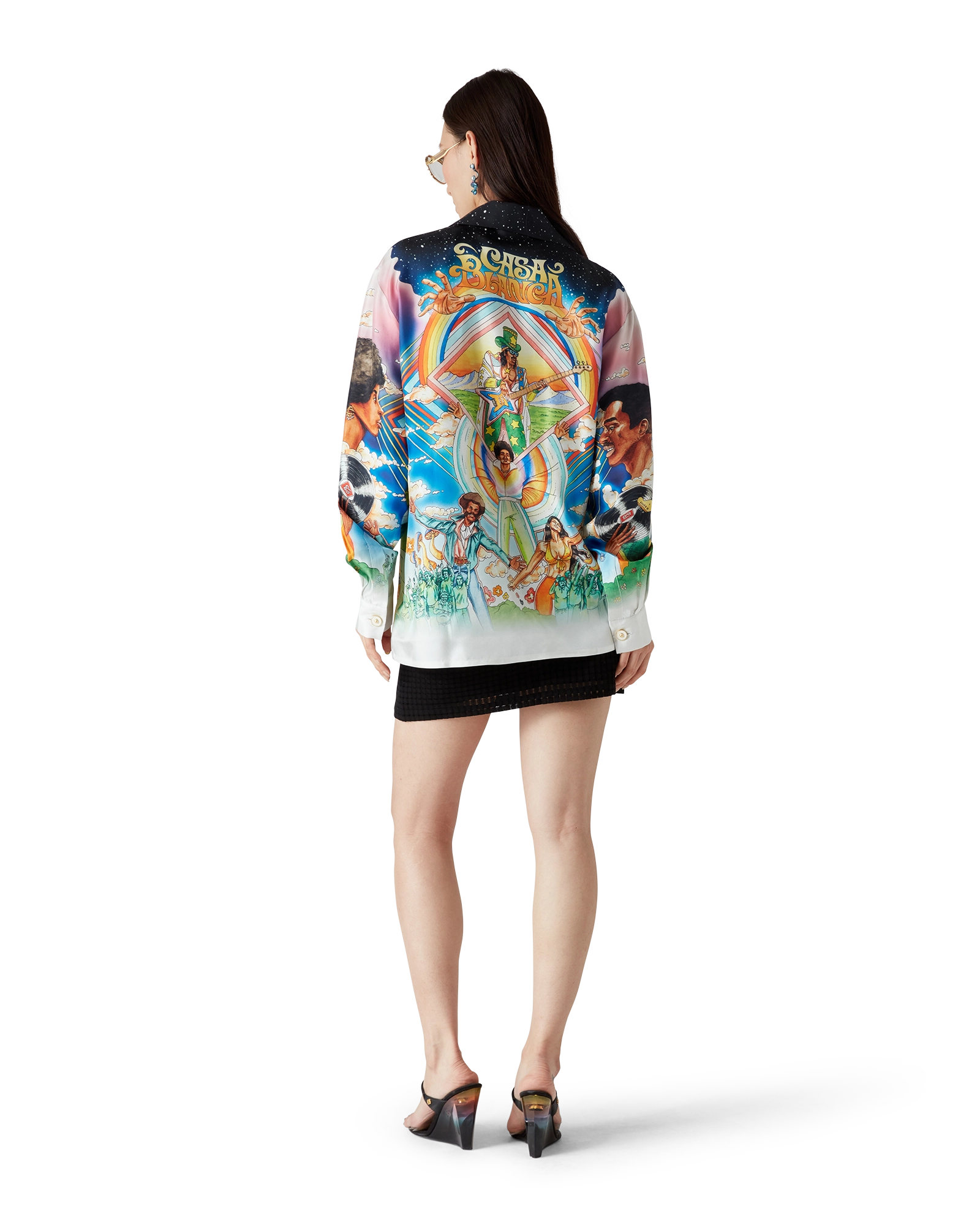 La Musique Long Sleeve Silk Shirt - Image 3