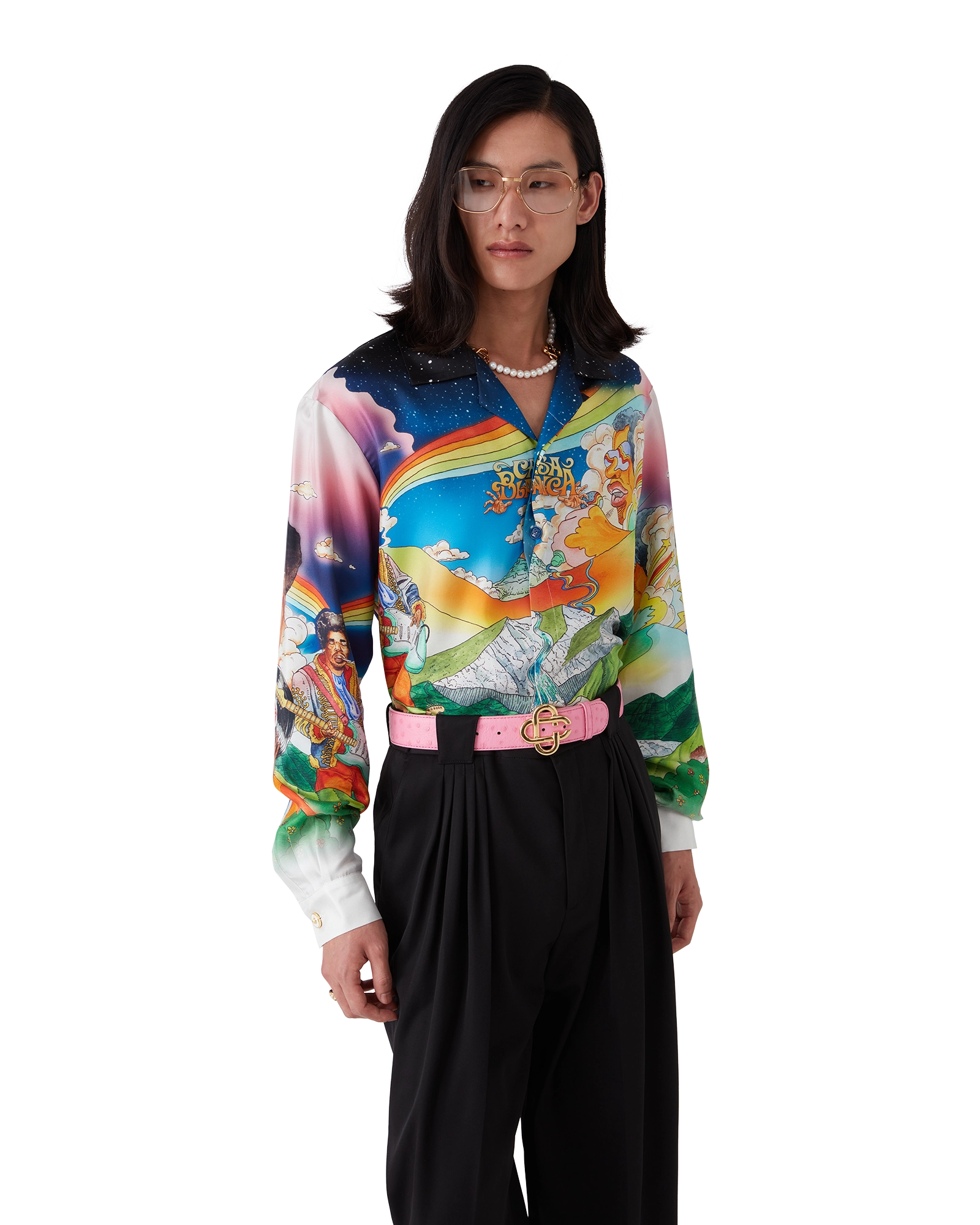 La Musique Long Sleeve Silk Shirt - Image 8