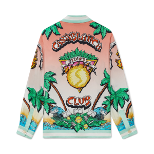 Tennis Club Long Sleeve Silk Shirt