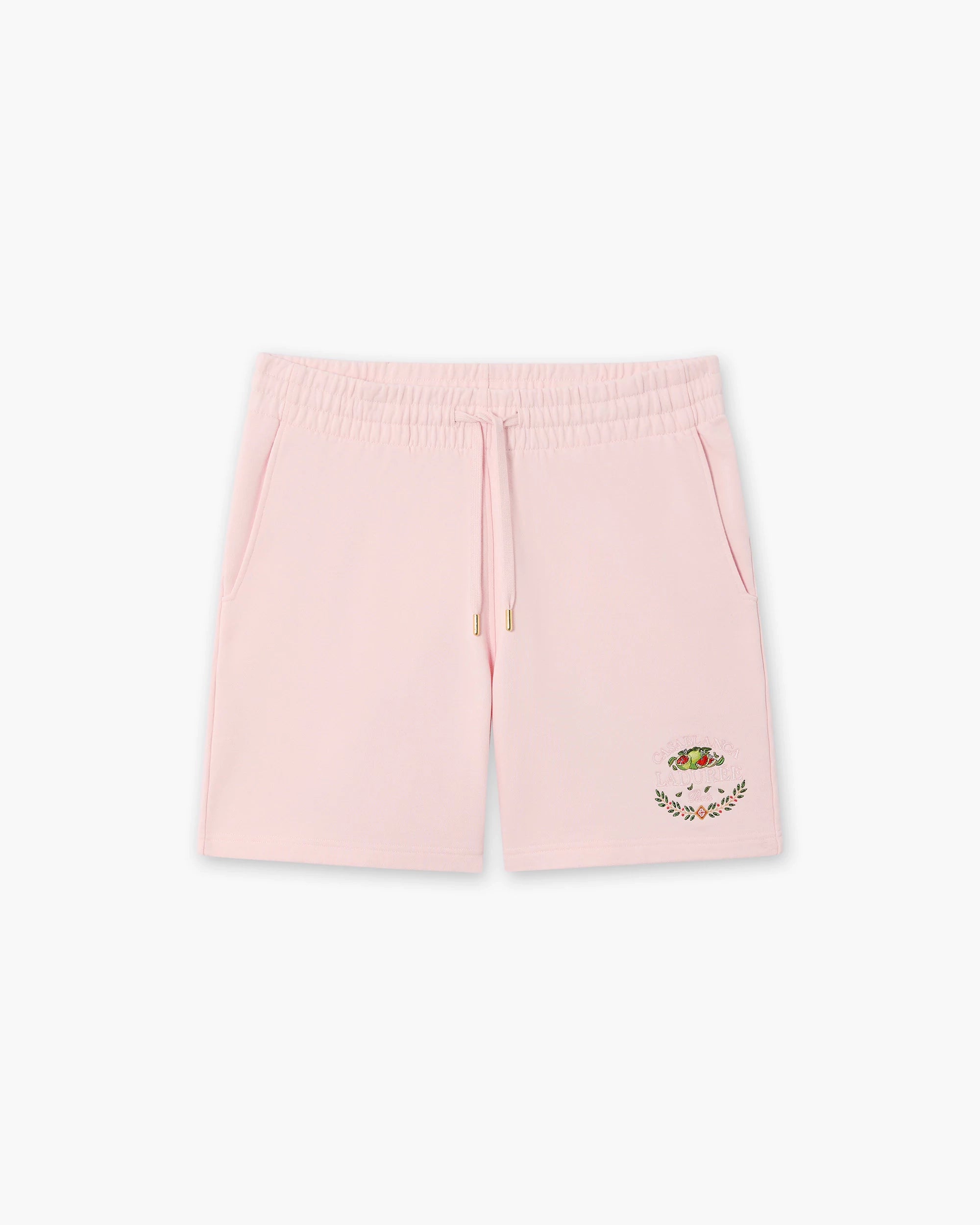 Pink Laduree x Casablanca Embroidered Shorts