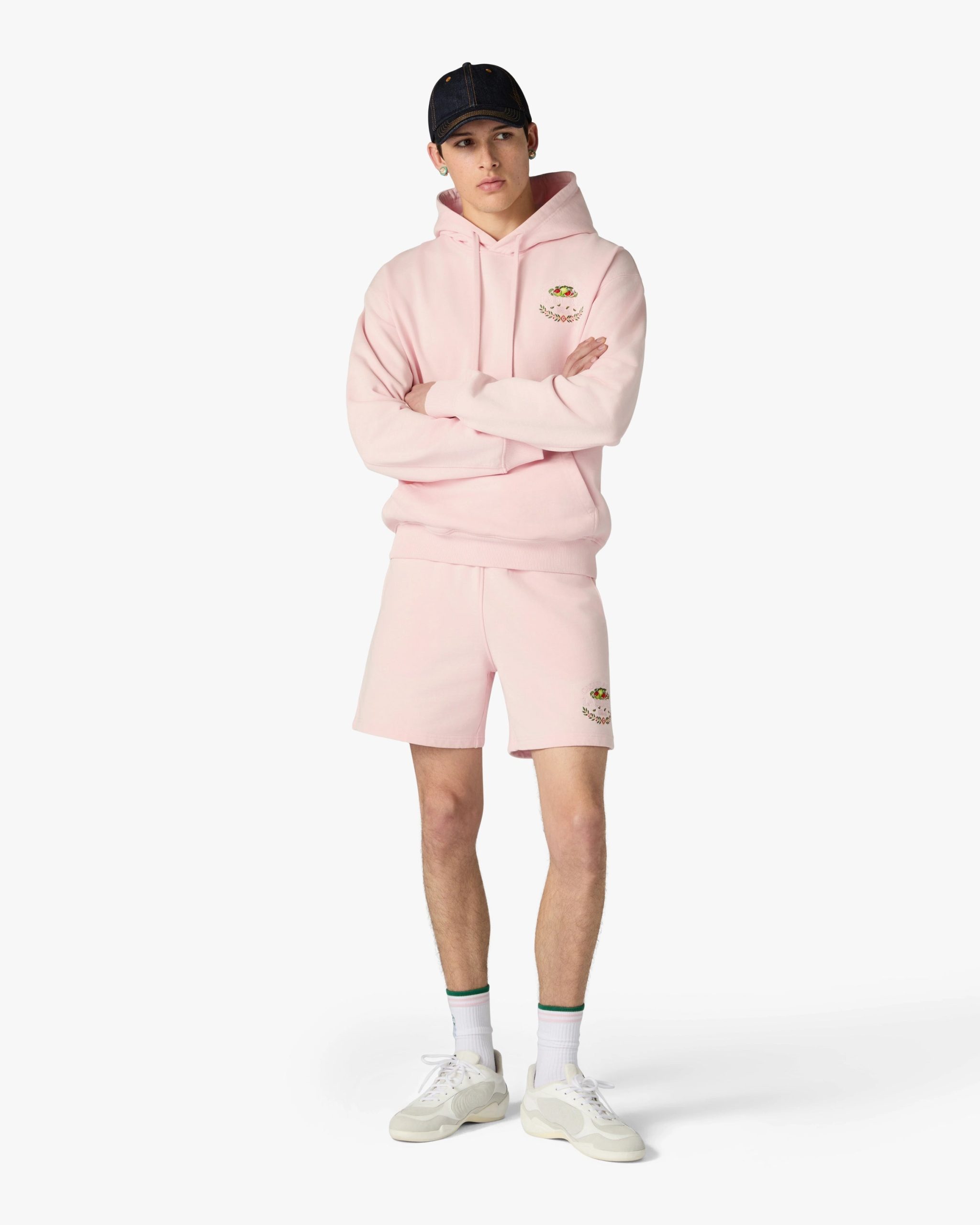 Pink Laduree x Casablanca Embroidered Shorts - Image 2