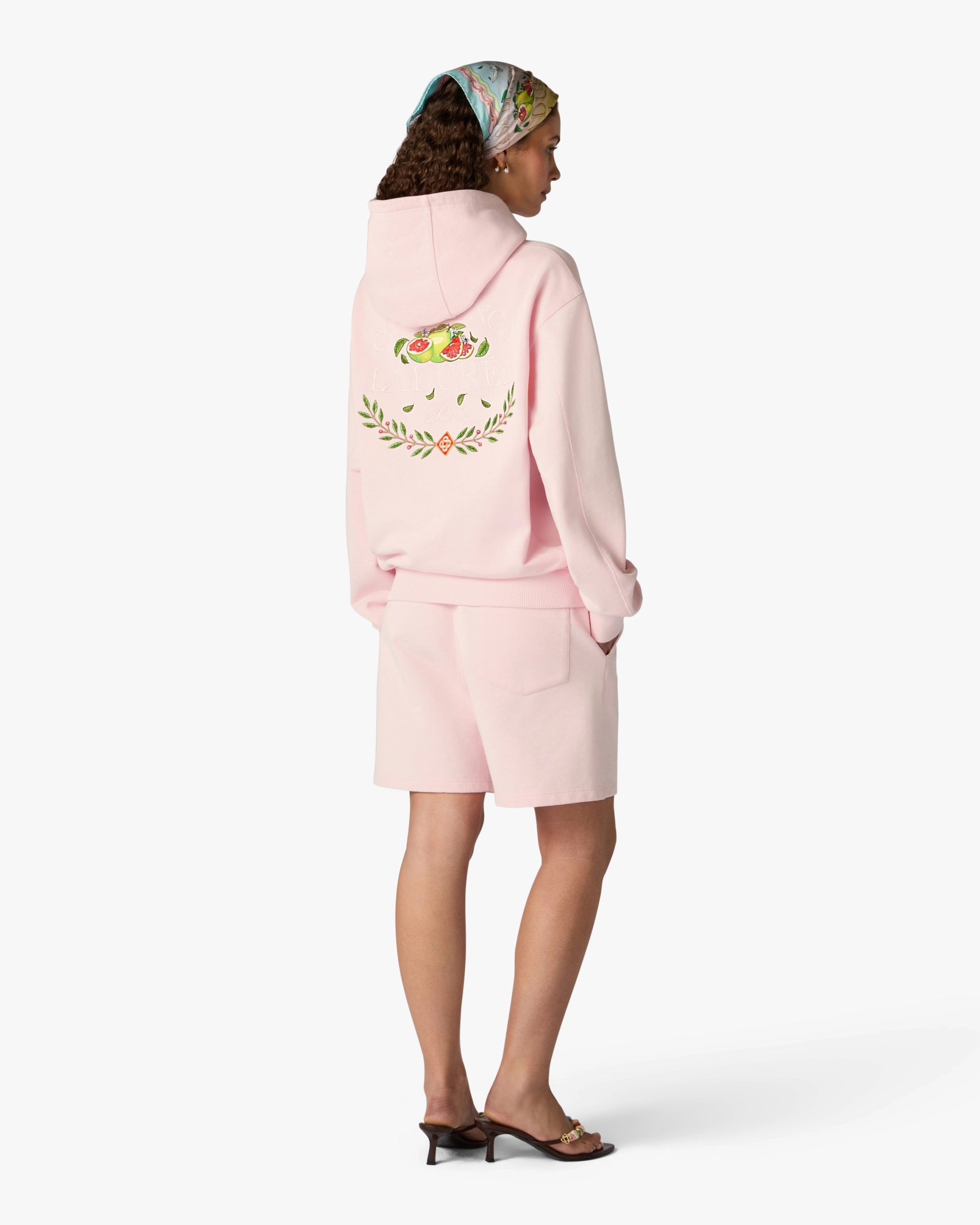 Pink Laduree x Casablanca Embroidered Shorts - Image 7