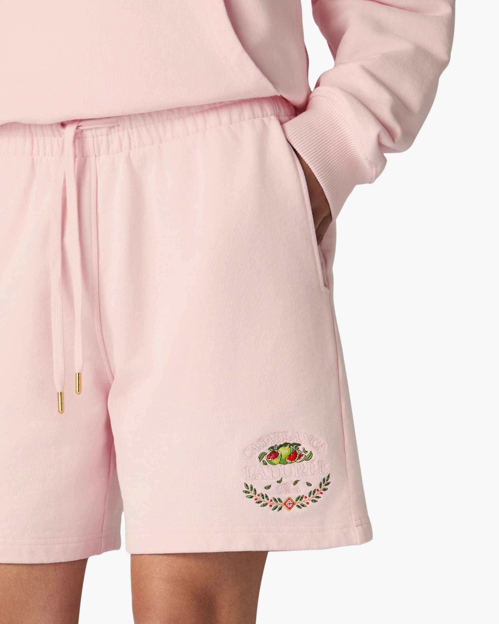 Pink Laduree x Casablanca Embroidered Shorts - Image 9