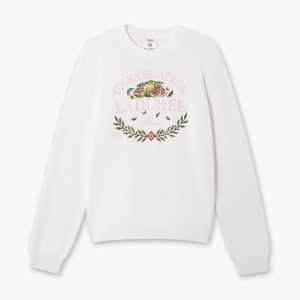 Cream Laduree x Casablanca Crew Neck Jumper