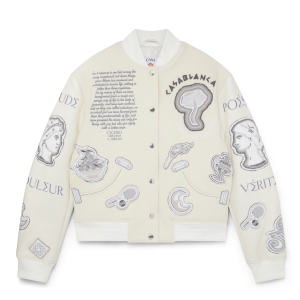 Chenille Patchwork Bomber Jacket